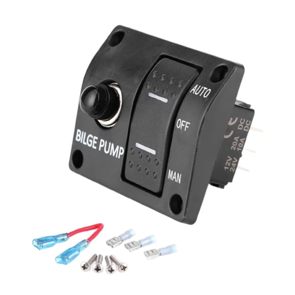 Wzmzjy 3 Way Bilge Pump Switch Panel Automatic Off Manual Practical Premium Spare Parts