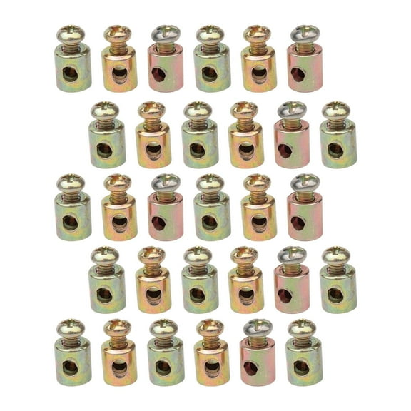 Wzmzjy 30 Pieces Cable Nipples Clutch Brake Throttle Cable Ends Lock Clamps for Scooter