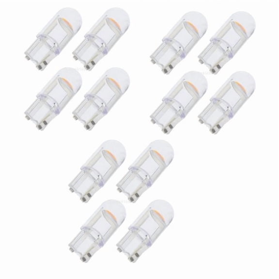 Wzmzjy 3x 2PCS W5W T10 DC12V Glass Shell LED Bulb Wedge License Plate Light Dome Lamp