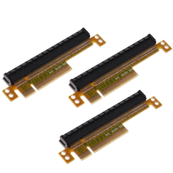 Wzmzjy 3x PCI-E 8X to 16X Converter Card PCI-Express 8X Socket to 16x Steering Card