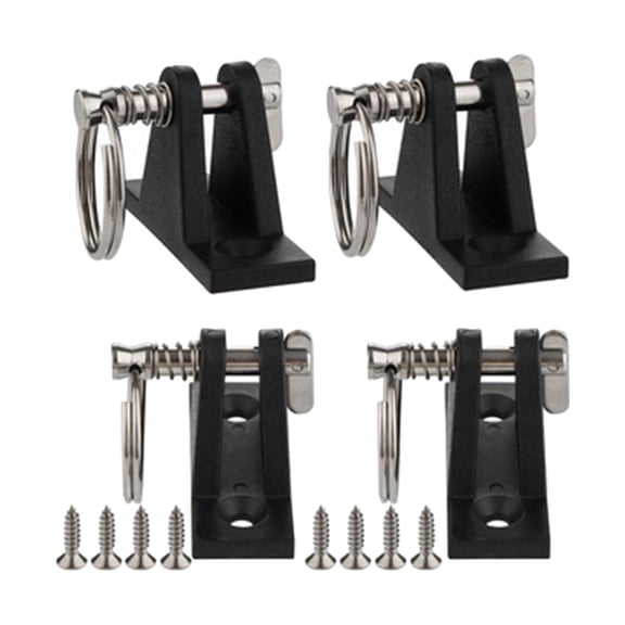 Wzmzjy 4 Pieces Bimini Top Deck Hinges Awning Pole Support Awning Systems Component