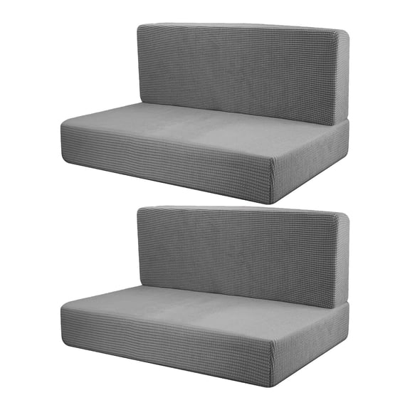 Wzmzjy 4 Pieces Cushion Covers Elastic Replacement Comfort Bench Covers Easy to Install