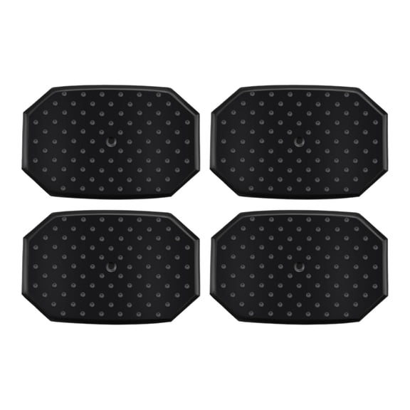 Wzmzjy 4 Pieces Rear Leaf Spring Insulator Bushing Inserts fl3Z5586B Repair Parts Black