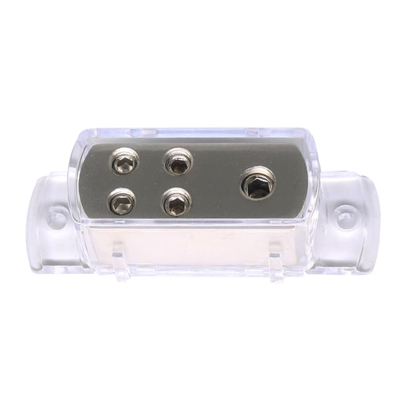 Wzmzjy 4-Way 1X 4AWG In 4X 8AWG Out Power/Ground Cable Splitter Distribution Block Assy