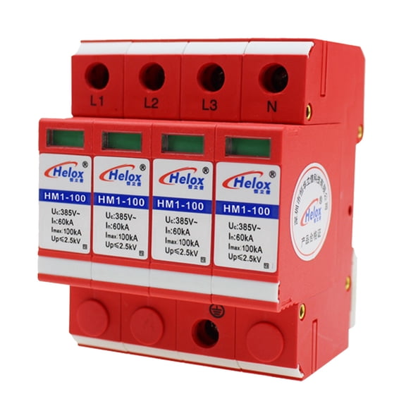 Wzmzjy 4P AC380V 60KA-100KA SPD Indoor Protector Devices Arrester Protection