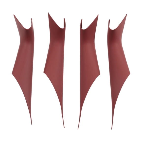 Wzmzjy 4Pcs Car Interior Door Pull Handle Cover, Protective Wrap Replacement Automotive Red