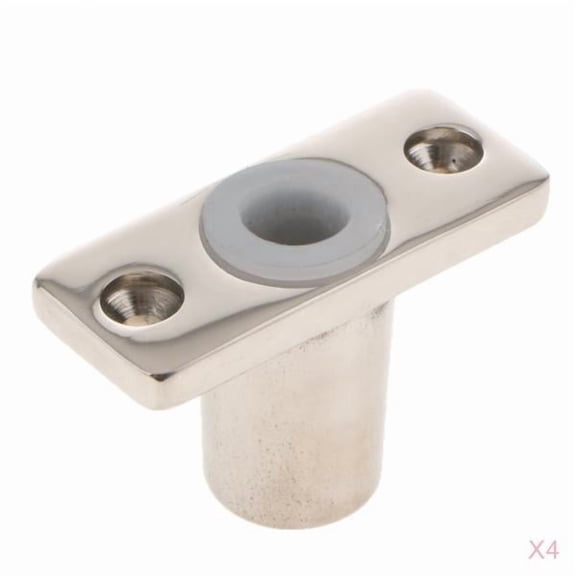Wzmzjy 4pcs Stainless Steel Rowlock Socket Oarlock Sockets Flush Mount for Boat