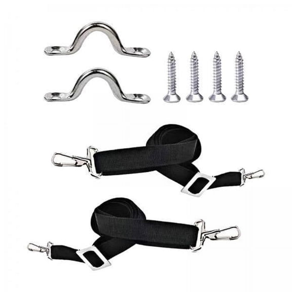 Wzmzjy 5x 2 Pieces Bimini Top Straps Adjustable Marine Straps with Stainless Steel Eye Straps And Snap Hooks Heavy Duty for Securing Boat Awning And