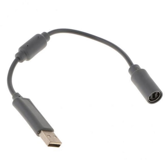 Wzmzjy 5x PC Computer USB Breakaway Cable Cord Adapter for 360 Controllers 5 Pcs