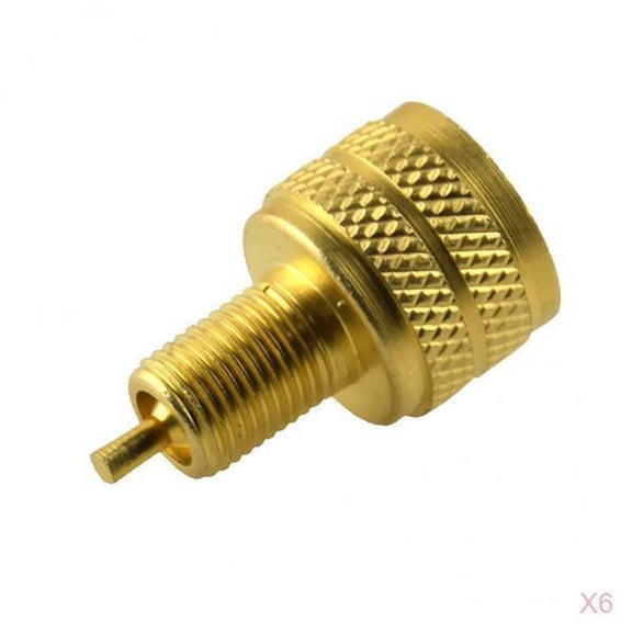 Wzmzjy 6PC External Large Bore Tire Valve Reducer Large Bore Valve Down To Standard