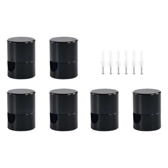 Wzmzjy 6Pcs Aluminum Swag Hooks Cable Hook Mounting Hardware DIY Ceiling Chandelier for Black