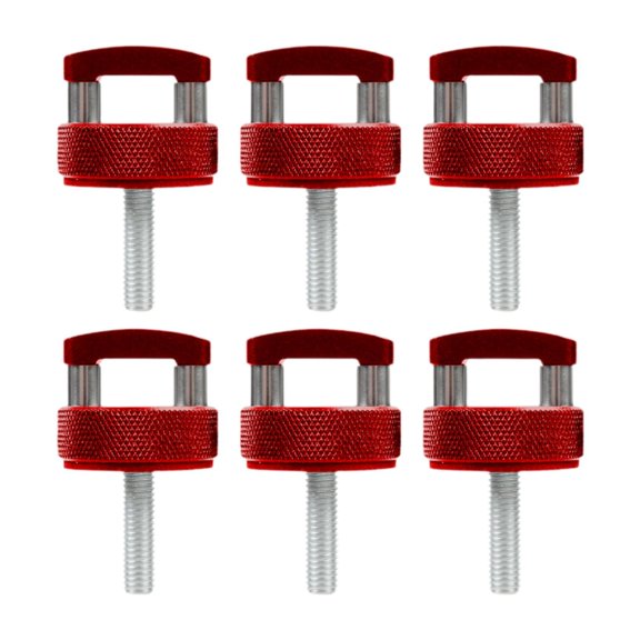 Wzmzjy 6Pcs Quick Release Thumb Screws Direct Replaces Practical High Strength Aluminum Red