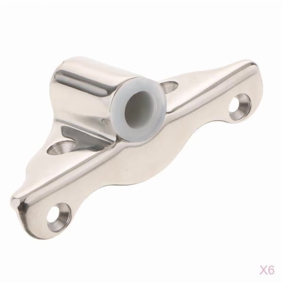 Wzmzjy 6x Marine Stainless Steel Oarlock Socket 3.93inchx1.38inch for Universal Yacht