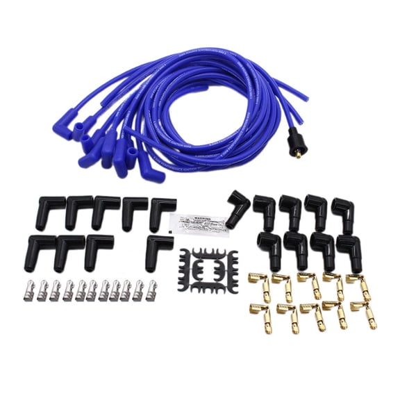 Wzmzjy 8.5mm Spark Plug Distributor Wires 135 45 Degree Boots Easy to Install for Chevy