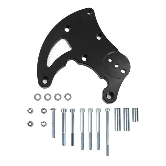 Wzmzjy AC Bracket High Performance Directly Replace Easy Installation for Chevy LS1 LS2 Black