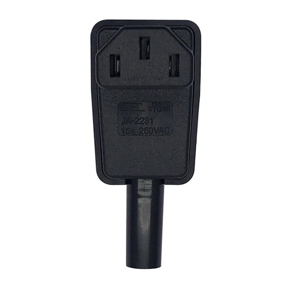 Wzmzjy AC Electrical Power Socket Right Angle Female Plug IEC320 C13 Adapter Connectors