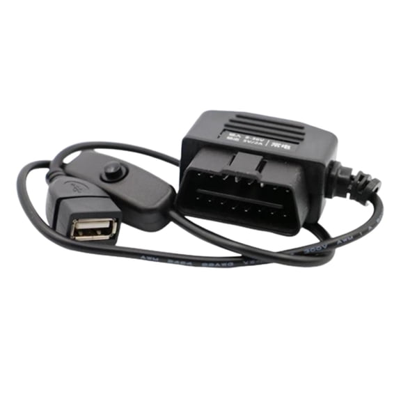 Wzmzjy ACC Hardwire Kit Accessory with Switch Button 12V to 5V with USB Female Port USB