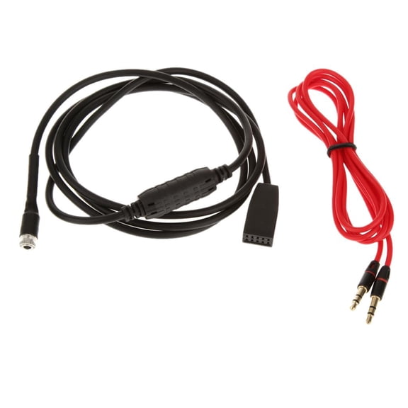 Wzmzjy AUX Input Mode Cable 3.5mm Female Dash Mountable Socket For BMW E46 2002-2006