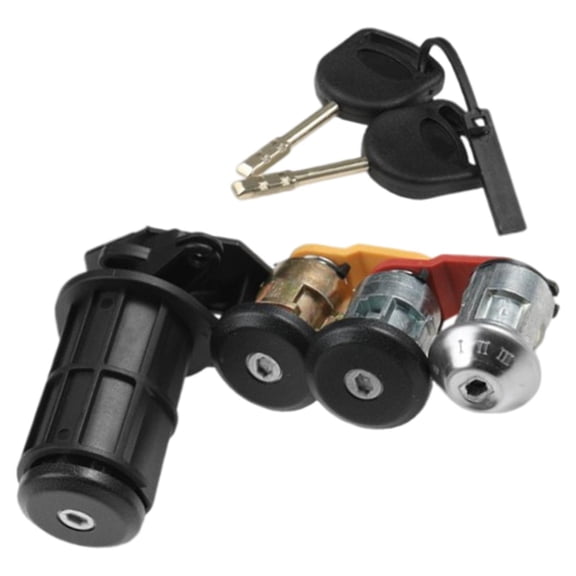 Wzmzjy Automobiles Door Lock Complete Set, 7177664516 ,2Pcs Keys Lock Cylinder for Ford