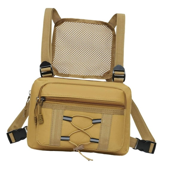 Wzmzjy Binocular Chest Bag Binocular Holder Multipurpose Oxford Cloth Storage Organizer khaki