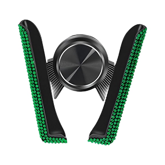 Wzmzjy Bling Car Phone Holder Convenient Hands Free Mini Universal Adjustable Accessory Green