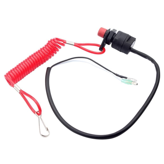 Wzmzjy Boat Engine Stop Switch ,37820-92E03 ,Boat Kill Switch With Lanyard For 2-Stroke