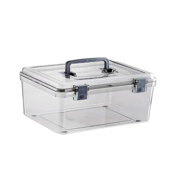 Wzmzjy Camera Protective Case with Handle Transparent Waterproof Dry Box Wear Resistant 27.6cmx22.4cmx12.5cm