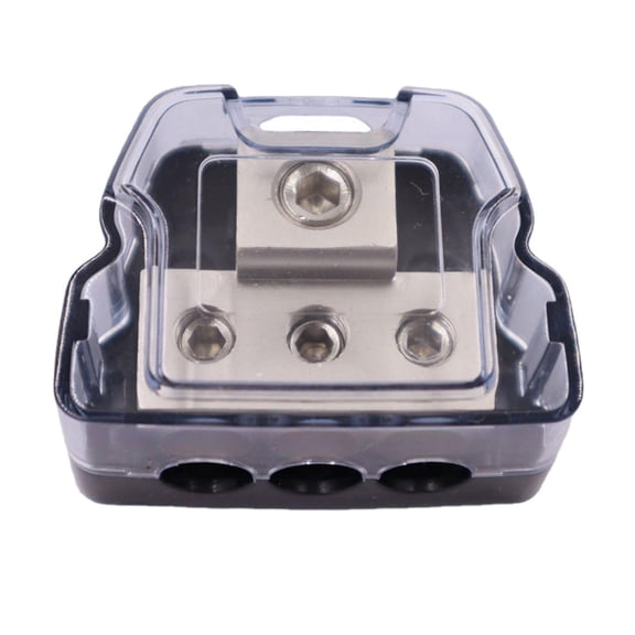Wzmzjy Car Audio Power Distribution Block 3 Way Car Amplifier Audio Splitter 1 in 3 Out