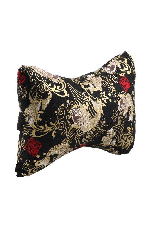 Car Neck Pillow Comfortable Rest Cushion for Car Seat Cars Sleeping Koi black