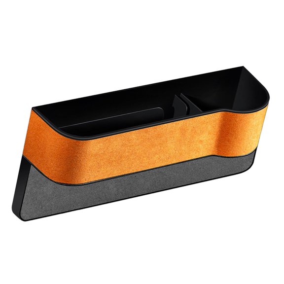 Wzmzjy Car Seat Filler Organizer Auto Console Side Storage Box for Keys Orange Copilot