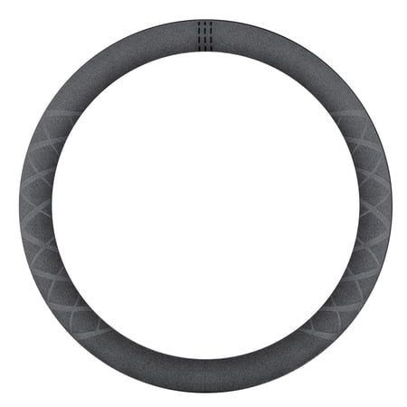 Wzmzjy Car Steering Wheel Cover Suede Anti Slip for Byd Yuan Plus Accessory Black Mark