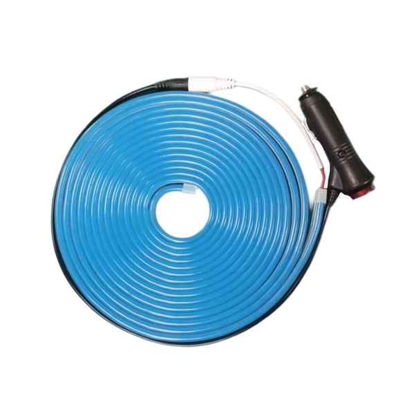 Wzmzjy Car Trunk LED Strip Light Easy to Install Decoration Silicone Ambient Lamp Strip Blue Light