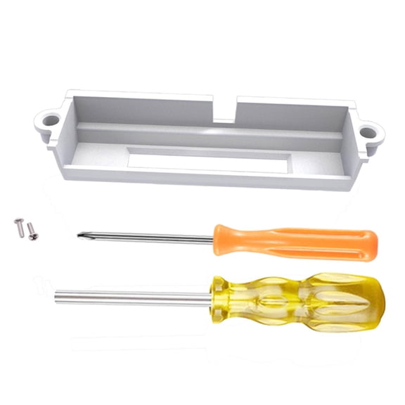 Wzmzjy Card Slot Tray for Game Console, Gaming Part with Screwdriver Accessories Region White