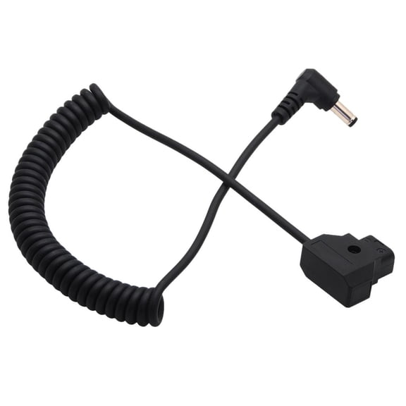 Wzmzjy Coiled D-TAP 2Pin Male to Female Extension Cable for DSLR Rig Anton Battery