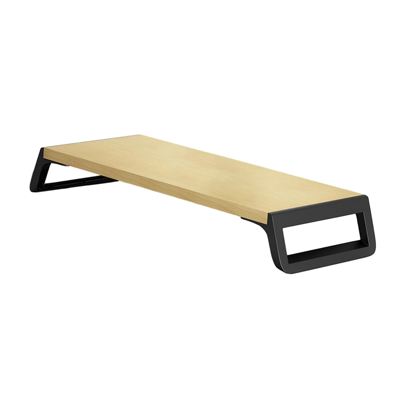 Wzmzjy Computer Monitor Riser, Monitor Stand Desk for Printer Monitor Desktop Shelf for wood and black
