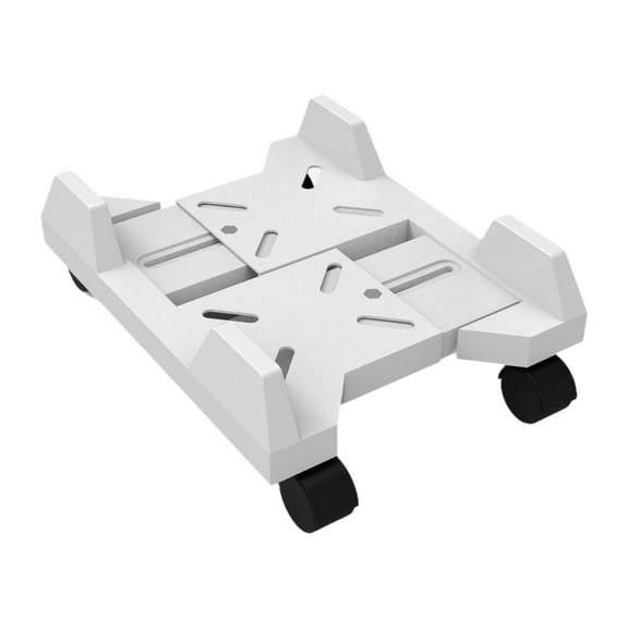 Wzmzjy Computer Tower Stand Mobile CPU Stand PC Floor Cart,Students Multifunctional CPU White