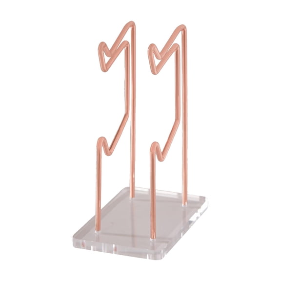 Wzmzjy Controller Holder Gamepad Desktop Stand Durable Stable Dual Gamepad Display Rack Rose Gold Detachable