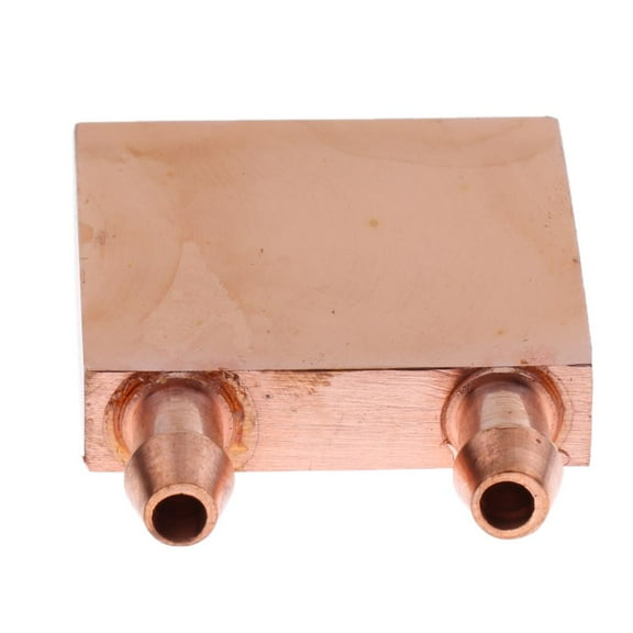 Wzmzjy Copper Water Cooling Block 40x40mm Liquid Water Cooler System for CPU Graphics