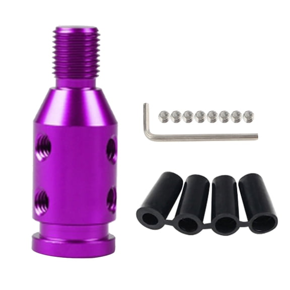 Wzmzjy Custom Aluminum Universal Shift knob Shifter Adapter for BMW Mini Non Threaded