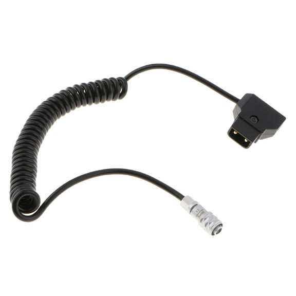 Wzmzjy D-Tap Power Supply Coiled Cable with Reverse Polarity Protection for Blackmagic