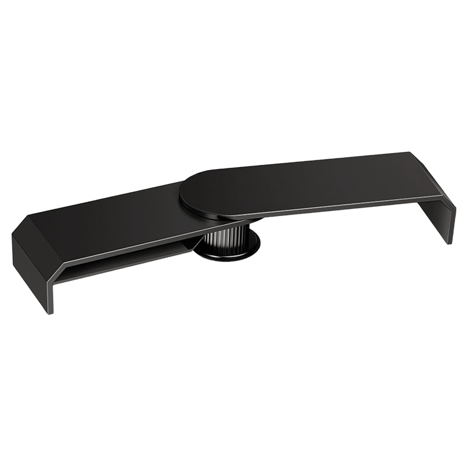 Wzmzjy Double Monitor Stand for Desk Metal Sturdy Monitor Riser with Storage Black