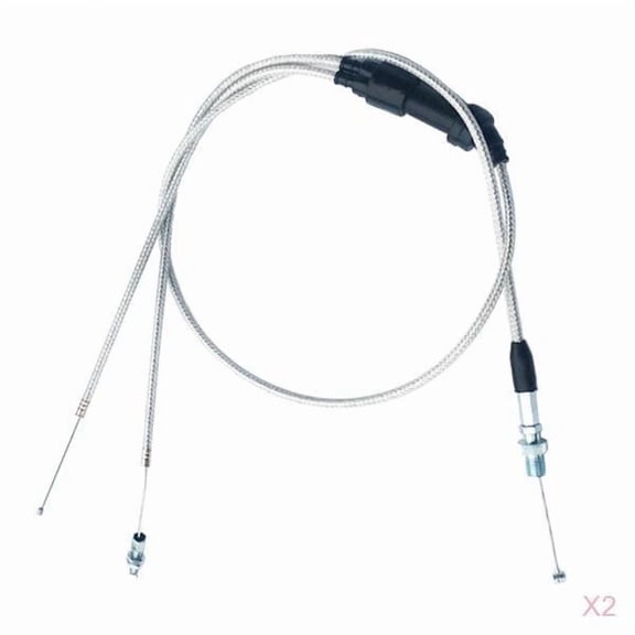 Wzmzjy Dovewill 2Pcs Dual Throttle Grip Cable for PZ30mm Accelerate Accelerating Carb
