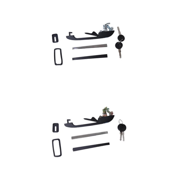 Wzmzjy Front L&R Outside handle for door Kits for Golf MK1 1974-1983 MK2 1983-1992