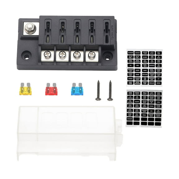 Wzmzjy Fuse Block, 4 Circuit F13941-a-z Universal High Conductivity Functional Modified