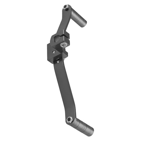 Wzmzjy Gear Lever Aluminum Double-Head Modified Motocross Black