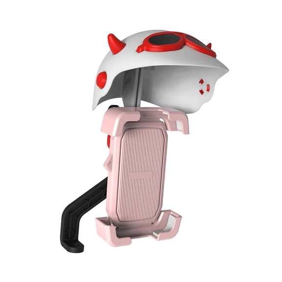 Wzmzjy Generic Bike Phone Mount with Mini Hat Easy Use for Bike Motorcycle Riders Pink Base Red Hat
