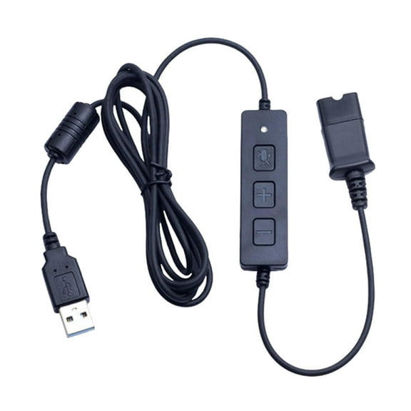 Wzmzjy Headset Quick Disconnect Connector Mic Mute Control Connects Headset to Computer QUICK DISCONNECT Interface