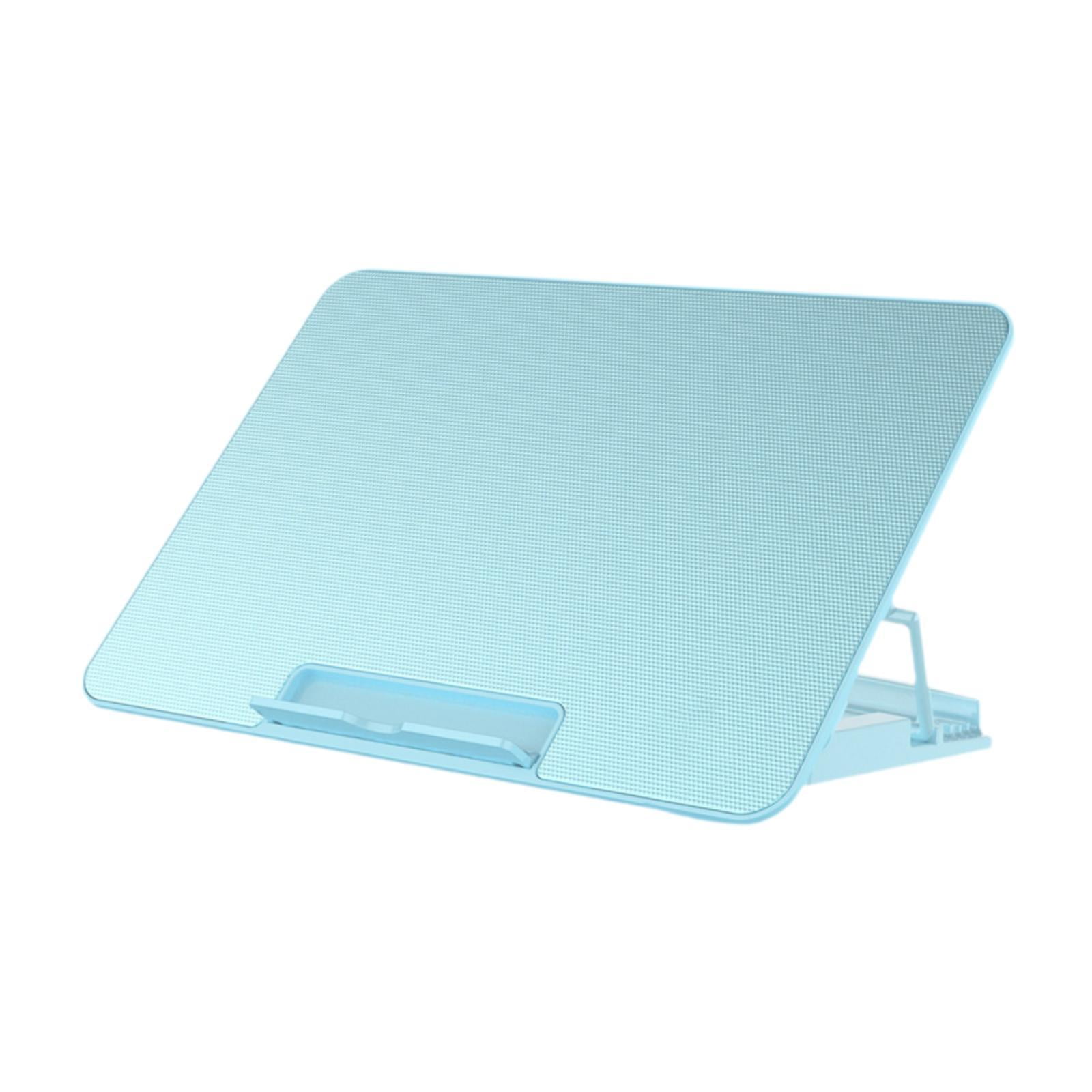 Wzmzjy Laptop Cooling Pad Heat Protection 6 Fans 2 USB Ports Quiet USB Powered Portable Blue