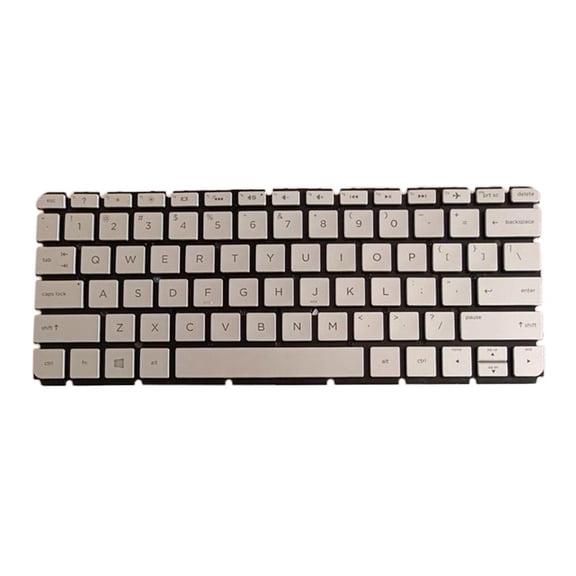 Wzmzjy Laptop Replacement US Keyboard for HP ENVY 13-AB 13-AB105TX 13AB024TU Silver