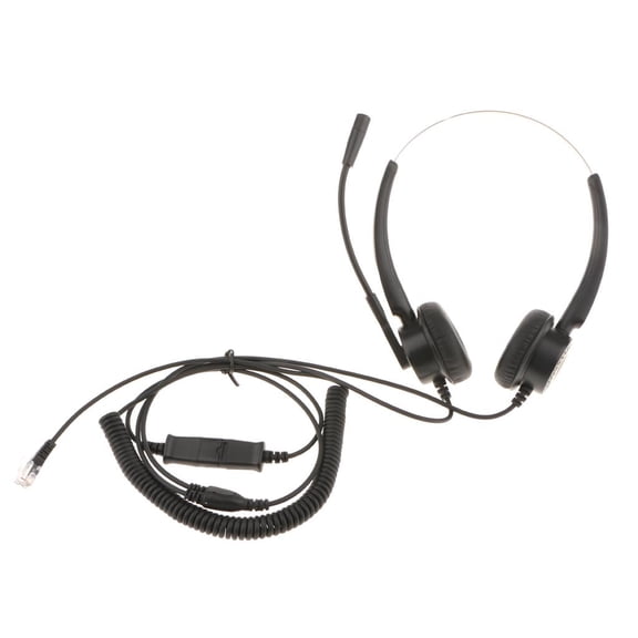 Wzmzjy Lovoski Customer Service Telephone Headset Earphone w/Mic for Desk Phone